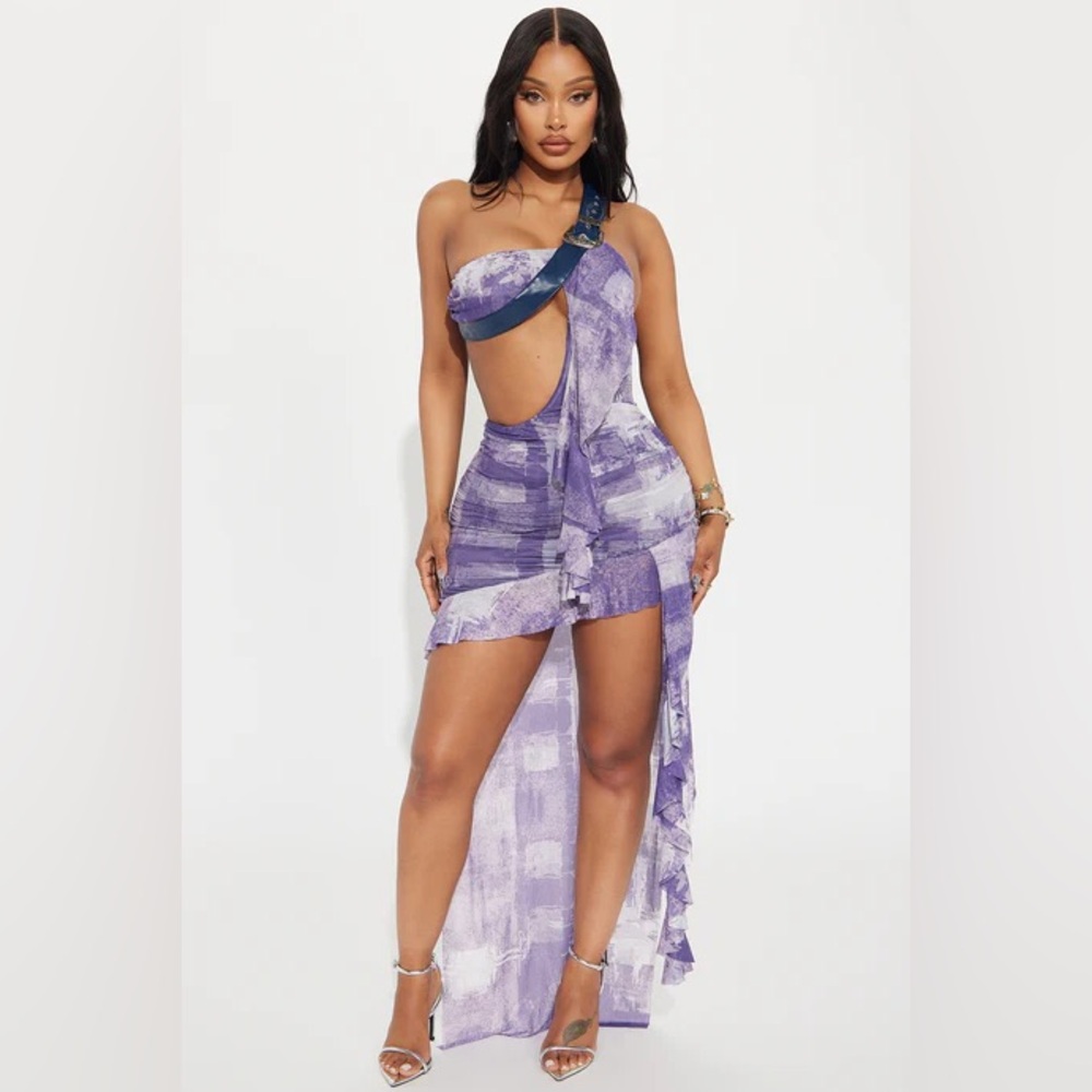 Fashion Nova Focus On Me Mesh Mini Dress